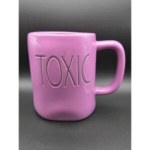 Rae Dunn "TOXIC" Mug Artisan Collection by Magenta Purple Ceramic